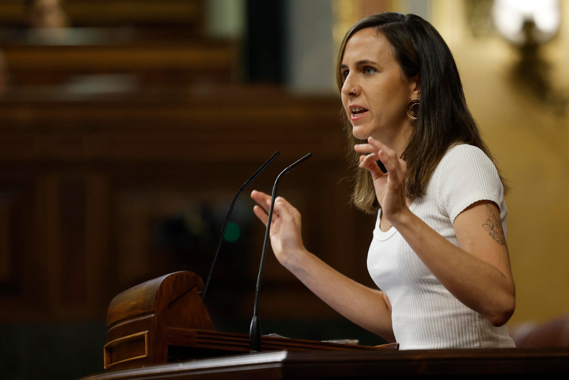 Ione Belarra, sobre la comparecencia de Sánchez: "Su intervención ha sido decepcionante" Ione Belarra, sobre la comparecencia de Sánchez: "Su intervención ha sido decepcionante"