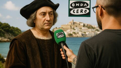 Onda Cero Ibiza y Formentera charla con Crist&oacute;bal Col&oacute;n en 1492 y se lo trae a Ibiza
