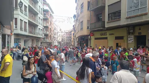 Los niños de Teruel se divierten en el encierro infantil encierro infantil