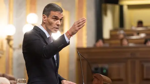 El presidente del Gobierno, Pedro Sánchez, interviene durante un pleno extraordinario, en el Congreso de los Diputados, a 9 de julio de 2025, en Madrid (España). El presidente del Gobierno, Pedro Sánchez, interviene durante un pleno extraordinario, en el Congreso de los Diputados, a 9 de julio de 2025, en Madrid (España).
