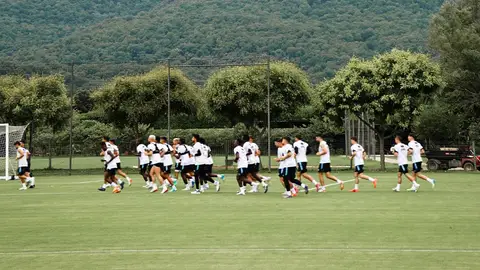 Entrenamiento del Castellón en Olot Entrenamiento del Castellón en Olot