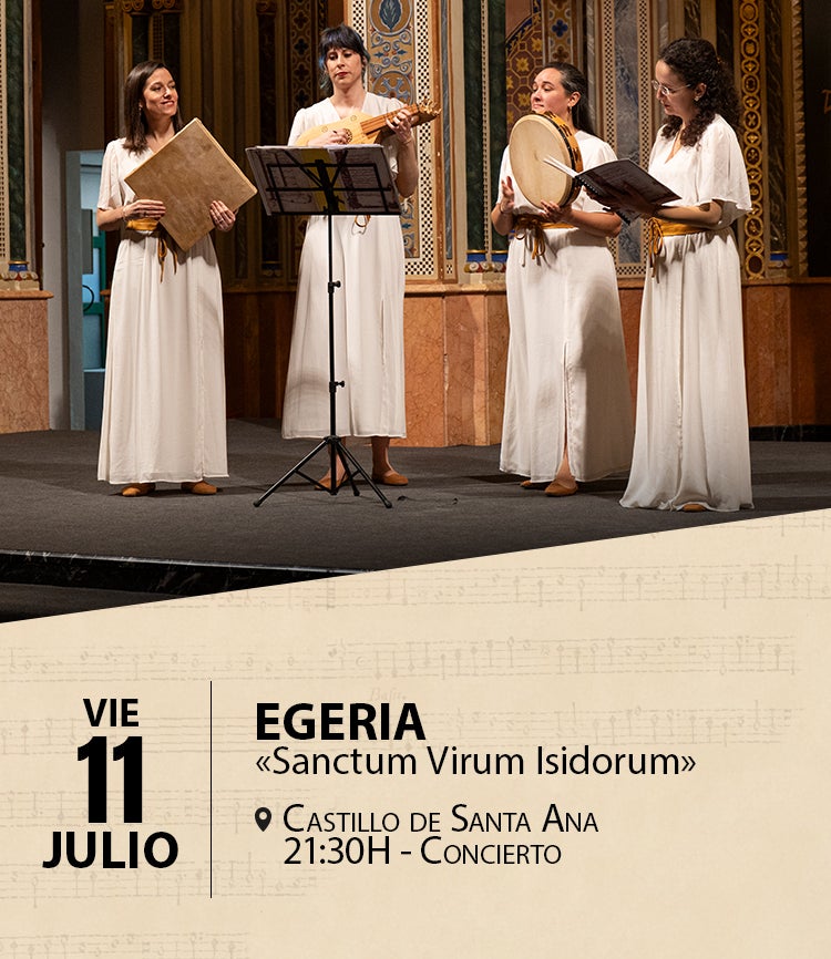 La premiada 'EGERIA' investiga y reinventa la música medieval con los himnos de San Isidro La premiada 'EGERIA' investiga y reinventa la música medieval con los himnos de San Isidro