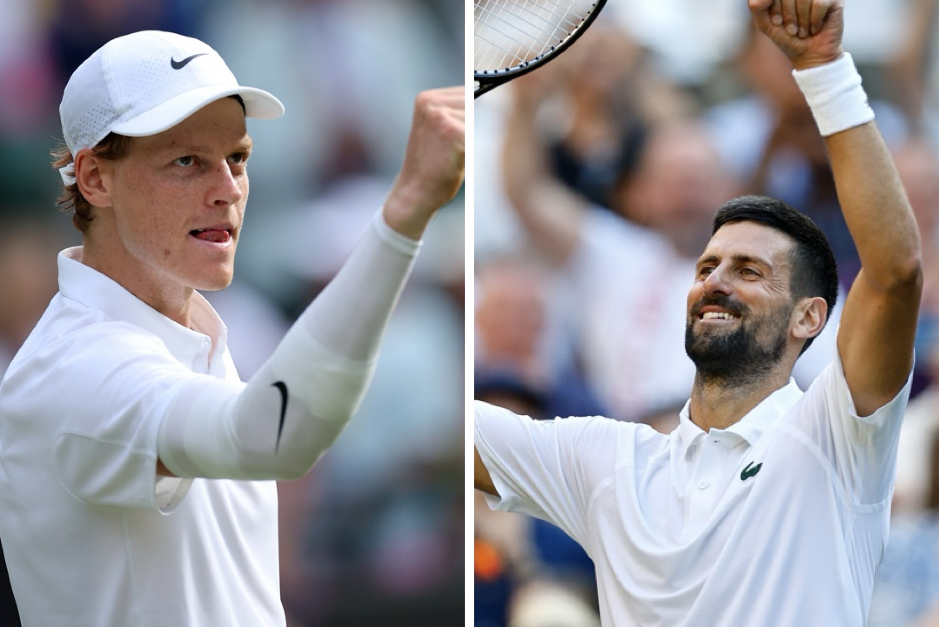 Sinner y Djokovic se citan en las semifinales de Wimbledon Sinner y Djokovic se citan en las semifinales de Wimbledon
