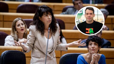 La ministra de Igualdad, Ana Redondo, interviene durante una sesi&oacute;n de control al Gobierno en el Senado, a 10 de junio de 2025. Edit con Ruben Am&oacute;n.