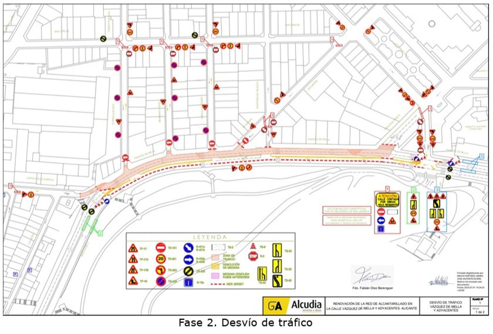El Ayuntamiento de Alicante limita a un carril por sentido la circulación en la ronda del Castillo por obras El Ayuntamiento de Alicante limita a un carril por sentido la circulación en la ronda del Castillo por obras
