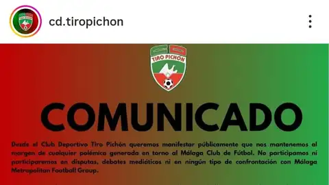 El presidente del Tiro Pichón denuncia amenazas de muerte tras su vinculación al Malacitano El presidente del Tiro Pichón denuncia amenazas de muerte tras su vinculación al Malacitano