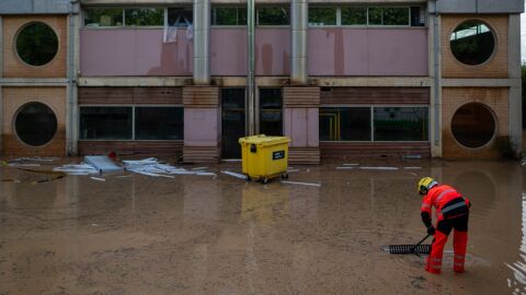 El hospital Alt Penedès tras las lluvias El hospital Alt Penedès tras las lluvias