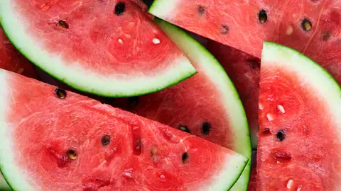 Trozos de sandía Trozos de sandía