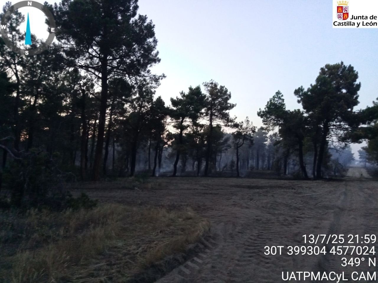 Medio centenar de hectáreas quemadas en el pinar del Monte 48 de Cuéllar en el primer incendio importante de la provincia este año Medio centenar de hectáreas quemadas en el pinar del Monte 48 de Cuéllar en el primer incendio importante de la provincia este año