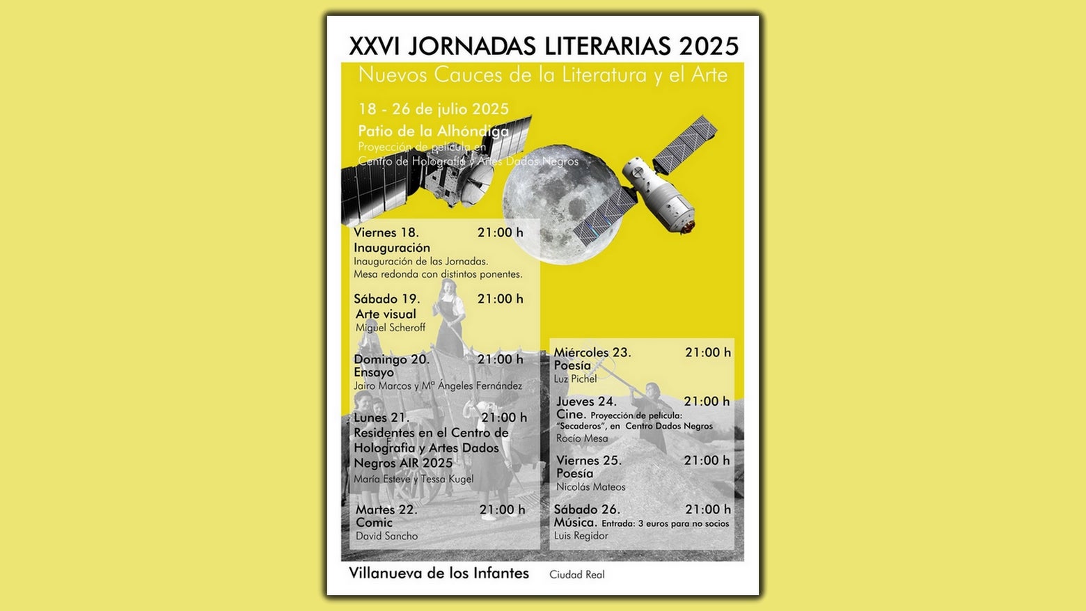 XXVI Jornadas Literarias Nuevos Cauces de la Literatura y el Arte XXVI Jornadas Literarias Nuevos Cauces de la Literatura y el Arte