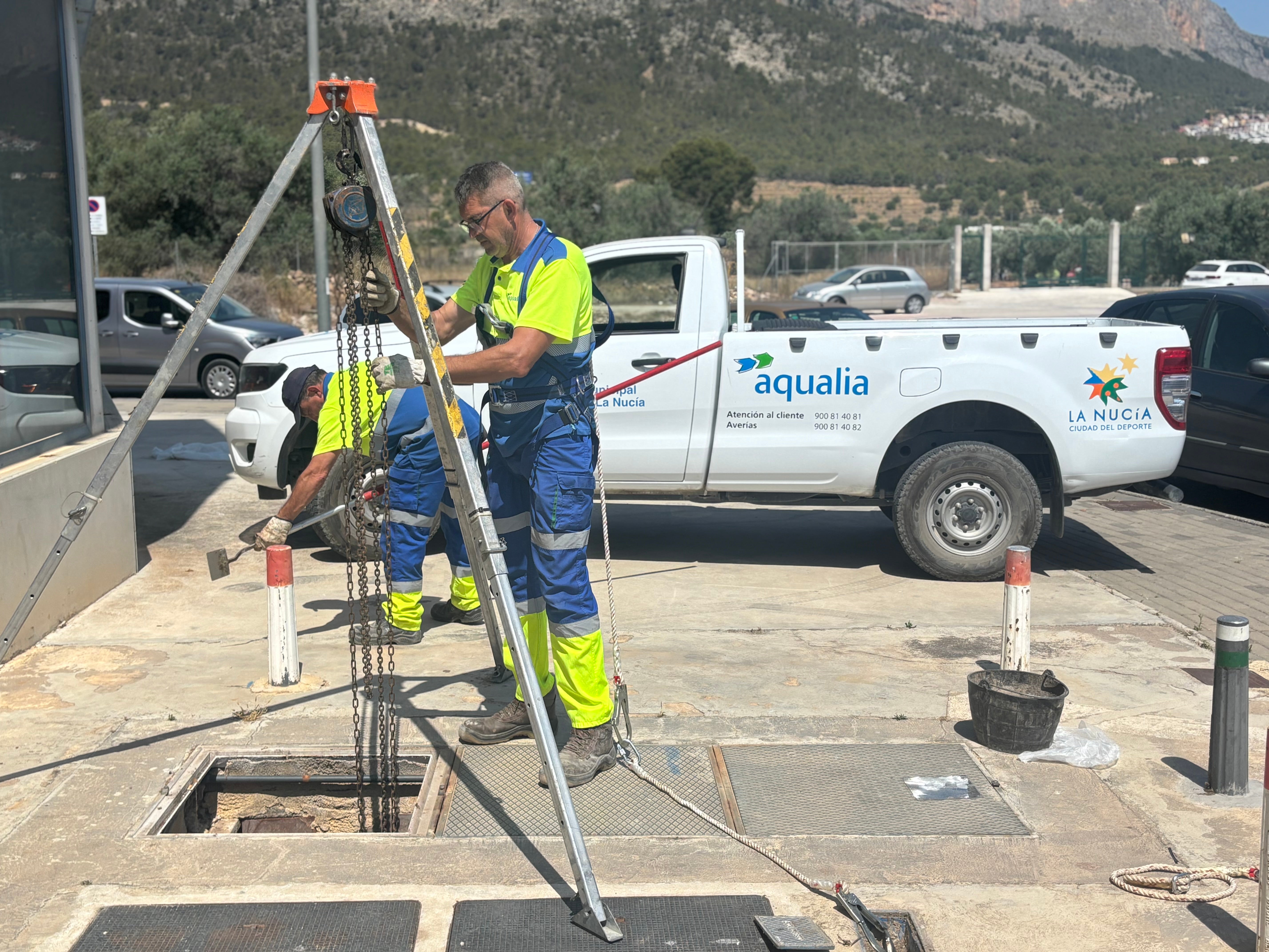 La empresa concesionaria del Agua en La Nucía trabaja para garantizar el mejor servicio municipal durante el verano La empresa concesionaria del Agua en La Nucía trabaja para garantizar el mejor servicio municipal durante el verano