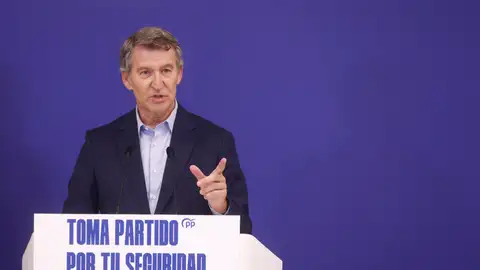 Alberto Núñez Feijóo, líder del PP, durante un evento del partido Alberto Núñez Feijóo, líder del PP, durante un evento del partido
