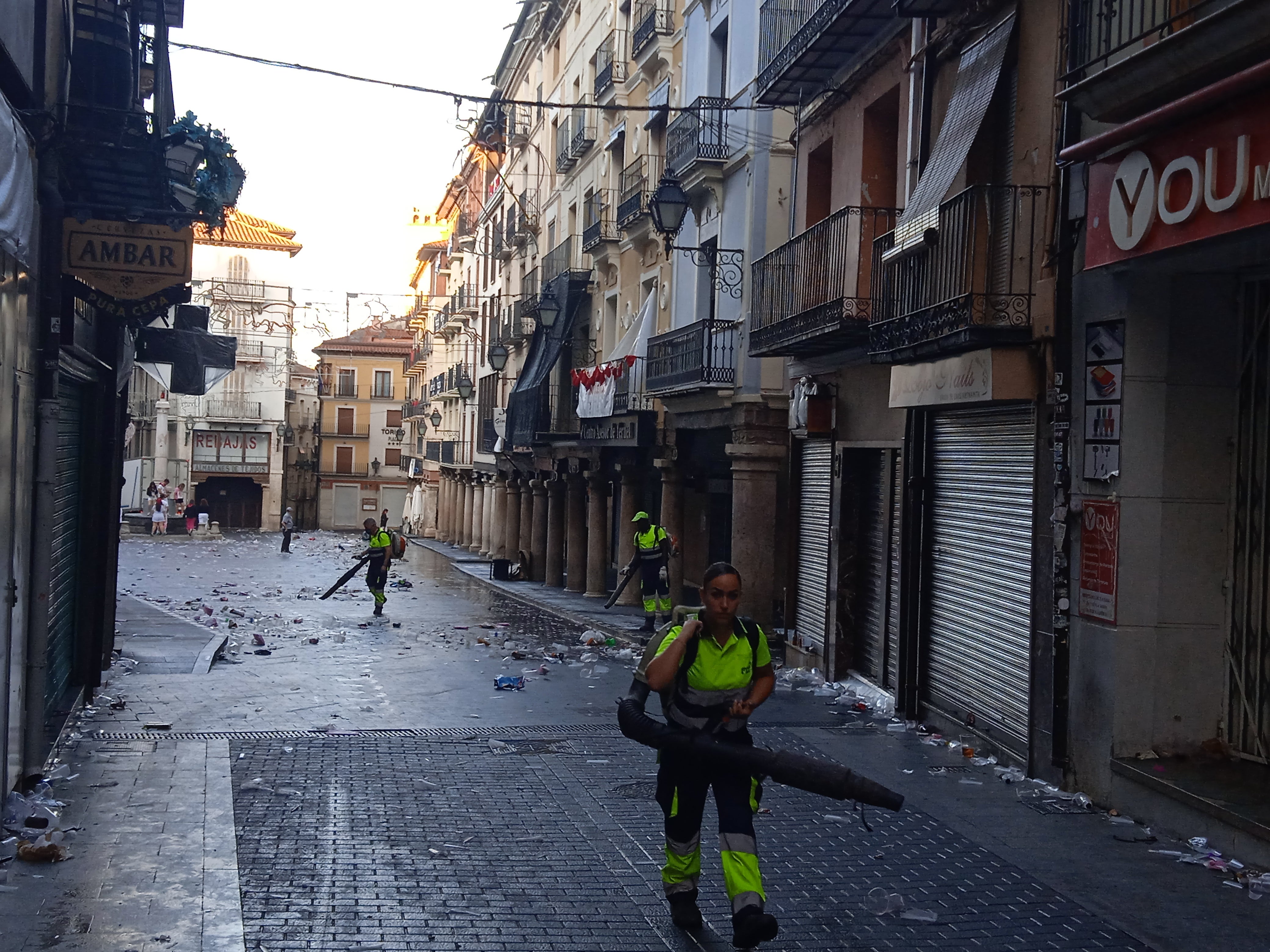 Teruel genera 90 toneladas de basura durante la Vaquilla Teruel genera 90 toneladas de basura durante la Vaquilla