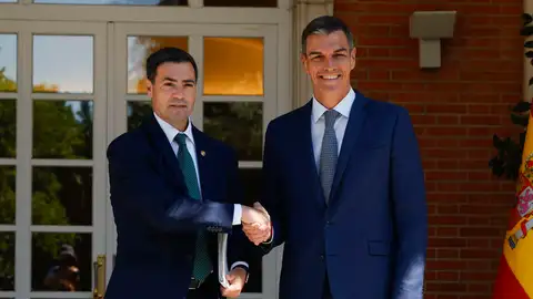 Imanol Pradales y Pedro Sánchez en Moncloa Imanol Pradales y Pedro Sánchez en Moncloa