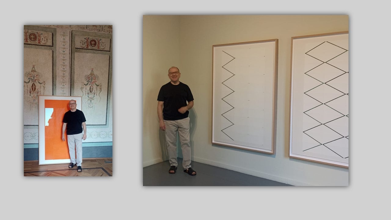 El artista sevillano Miguel Ángel Rodríguez muestra su arte minimalista en el Palacio de Quintanar El artista sevillano Miguel Ángel Rodríguez muestra su arte minimalista en el Palacio de Quintanar