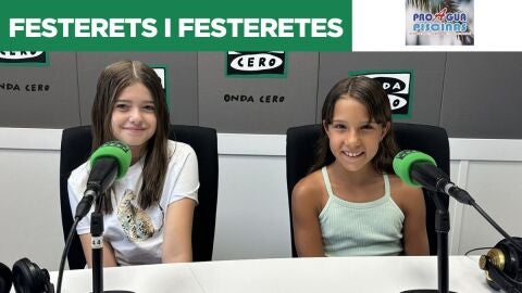 Emma i J&uacute;lia declamen l'Ambaixada Cristiana