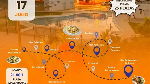 Cartel I Sendero Gastronómico en Huércal de Almería Cartel I Sendero Gastronómico en Huércal de Almería