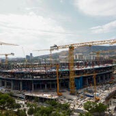 Les obres del Camp Nou encara tenen molta feina per davant 