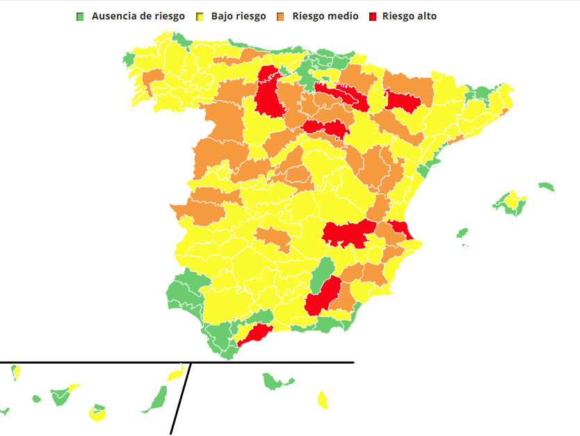 Diez zonas en alerta roja por las altas temperaturas que pueden suponer un peligro para la salud Diez zonas en alerta roja por las altas temperaturas que pueden suponer un peligro para la salud