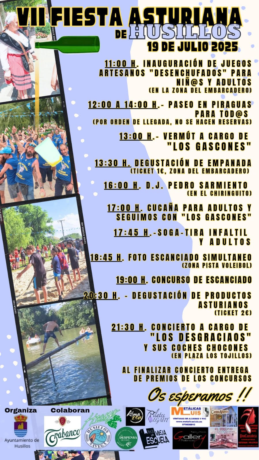 Husillos celebra este sábado 19 de julio la séptima edición de la Fiesta Asturiana Husillos celebra este sábado 19 de julio la séptima edición de la Fiesta Asturiana