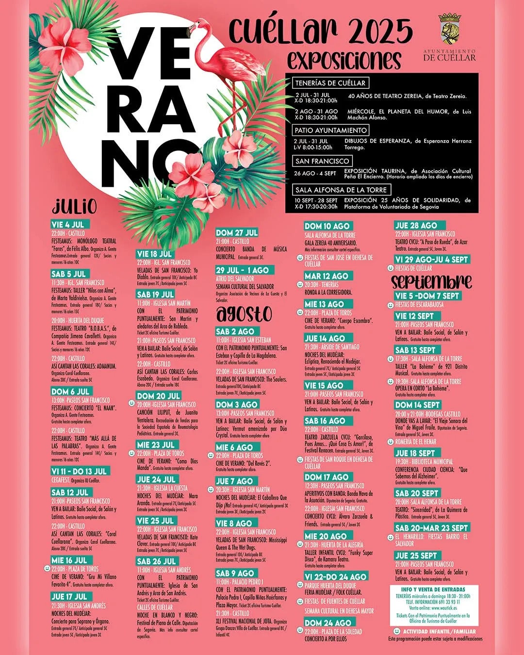 Actividades programadas para este verano 2025 por el Ayuntamiento de Cuéllar Actividades programadas para este verano 2025 por el Ayuntamiento de Cuéllar