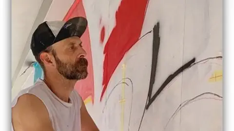 La Fundación Díaz-Caneja inaugura el tercer mural, titulado Polilla, a cargo del artista palentino elDimitry .