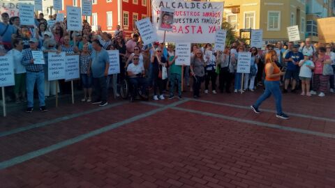 Protesta vecinal en Las Palmas de Gran Canaria