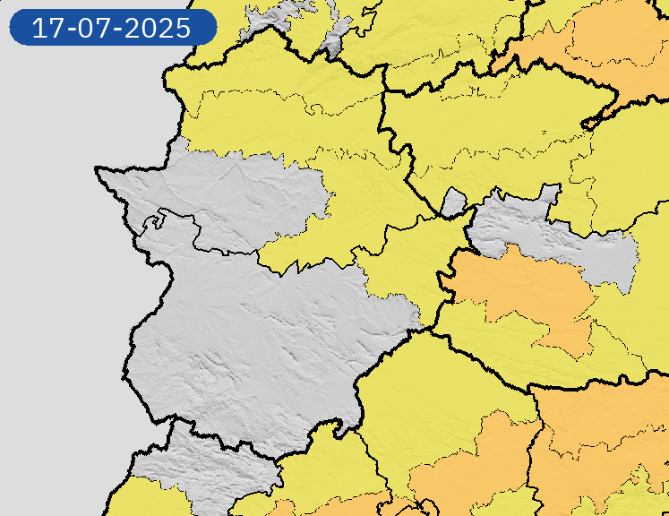 Este jueves se activará la alerta amarilla por calor en la Siberia, el norte de Cáceres, Tajo y Alagón y en Villuercas-Montánchez Este jueves se activará la alerta amarilla por calor en la Siberia, el norte de Cáceres, Tajo y Alagón y en Villuercas-Montánchez