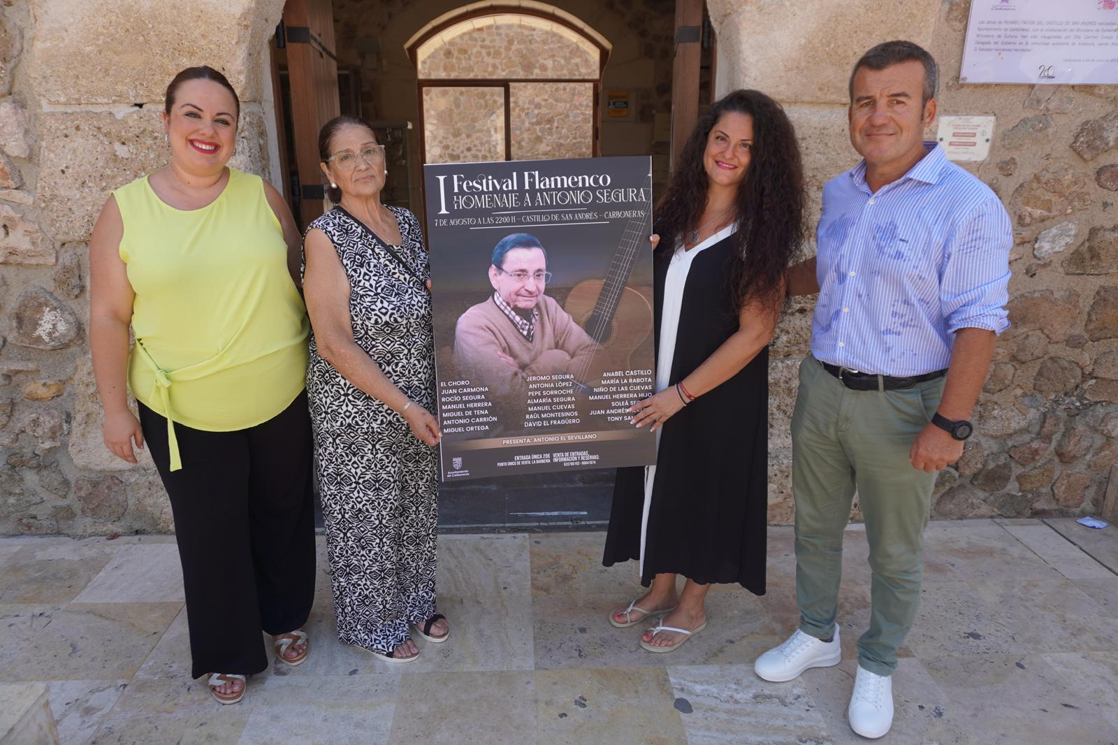 Carboneras homenajea a Antonio Segura con un festival el 7 de agosto en el Castillo de San Andrés Carboneras homenajea a Antonio Segura con un festival el 7 de agosto en el Castillo de San Andrés