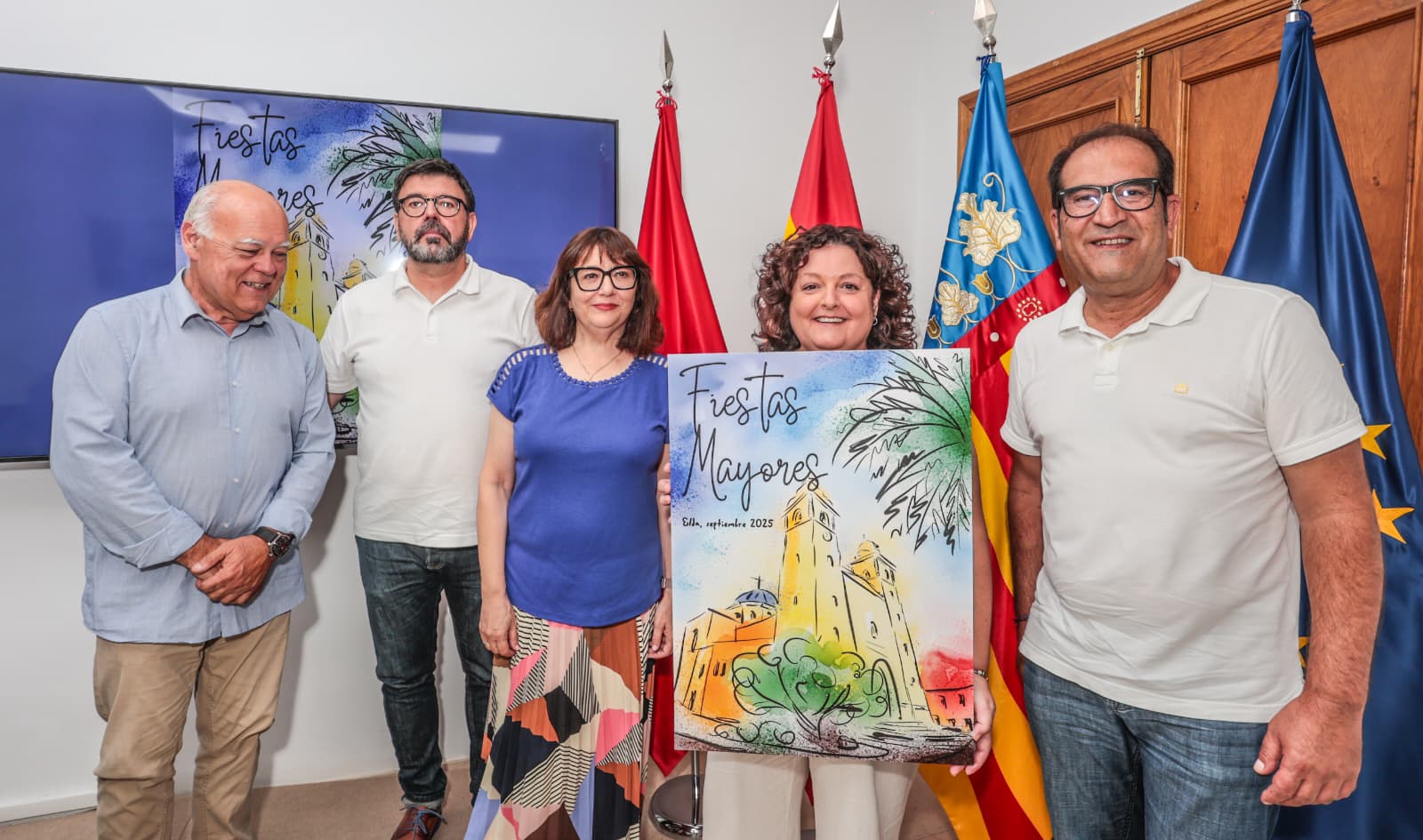 Mamen Cuevas, autora de la portada de la revista de las Fiestas Mayores de Elda Mamen Cuevas, autora de la portada de la revista de las Fiestas Mayores de Elda