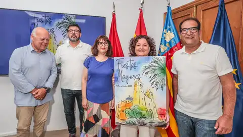 Mamen Cuevas, autora de la portada de la revista de las Fiestas Mayores de Elda Mamen Cuevas, autora de la portada de la revista de las Fiestas Mayores de Elda