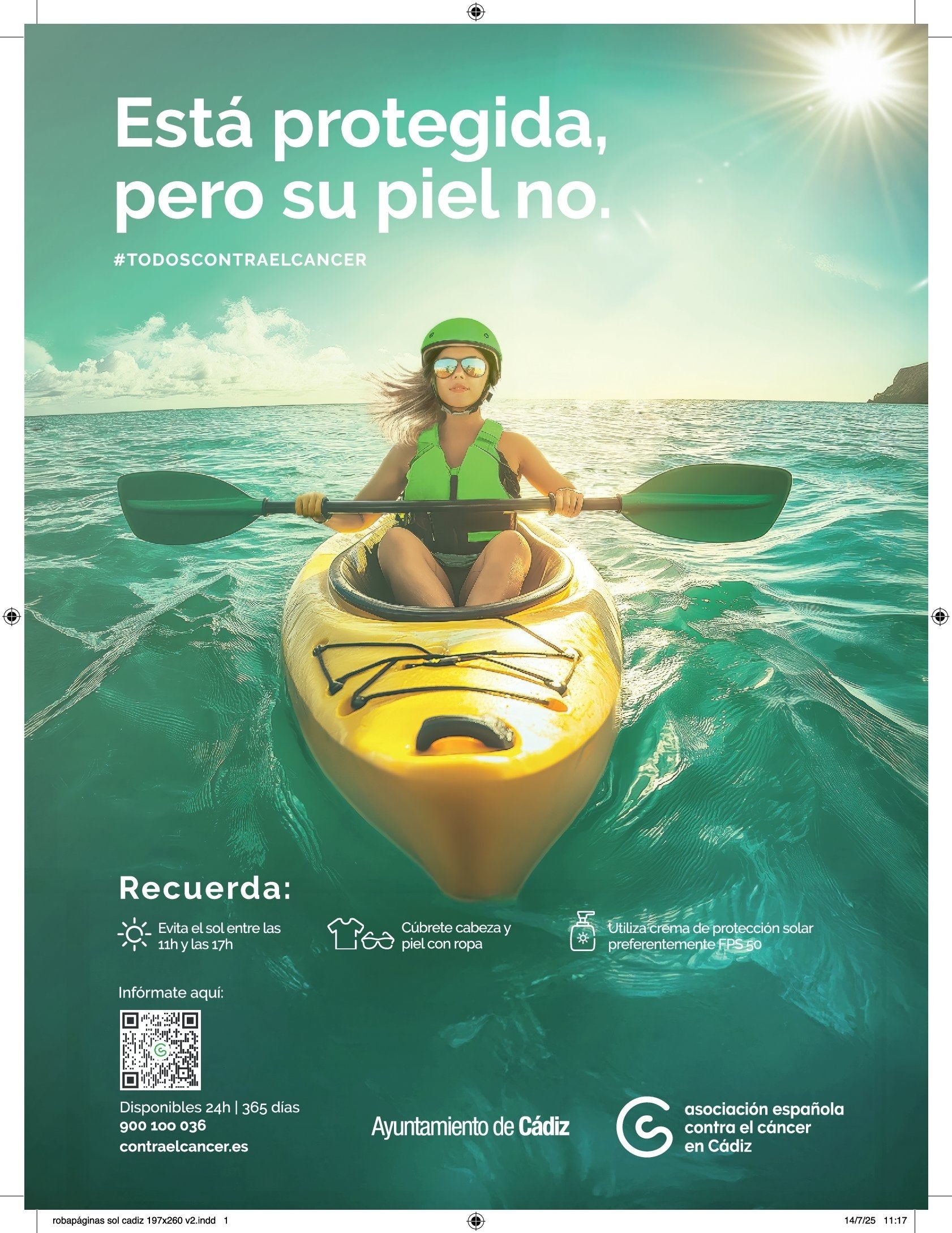 "Al Sol con crema": La nueva campaña para prevenir el cáncer de piel "Al Sol con crema": La nueva campaña para prevenir el cáncer de piel