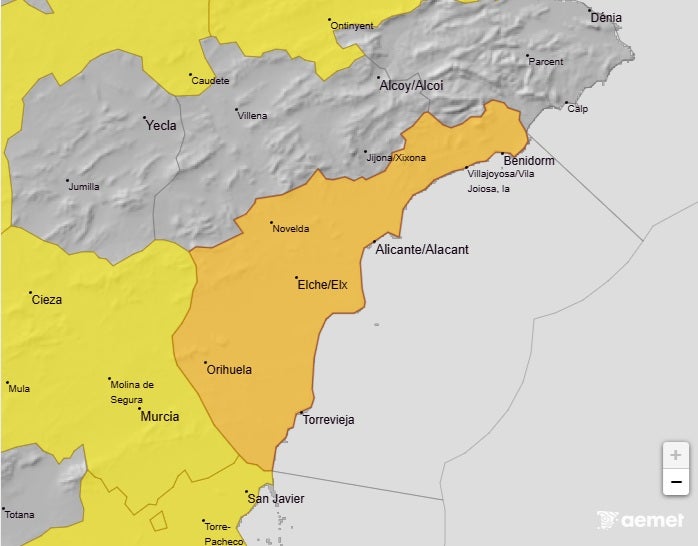Elche, Crevillent y Santa Pola entran en aviso naranja por calor este sábado Elche, Crevillent y Santa Pola entran en aviso naranja por calor este sábado
