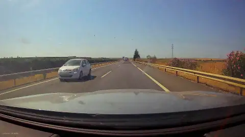 La conductora circulando en sentido contrario La conductora circulando en sentido contrario