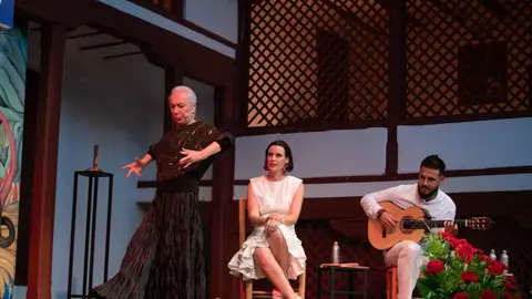 La bailaora Cristina Hoyos (i), y la directora del Festival de Teatro de Almagro, Irene Pardo (c), durante el acto inaugural del 48º Festival Internacional de Teatro Clásico de Almagro, La bailaora Cristina Hoyos (i), y la directora del Festival de Teatro de Almagro, Irene Pardo (c), durante el acto inaugural del 48º Festival Internacional de Teatro Clásico de Almagro,