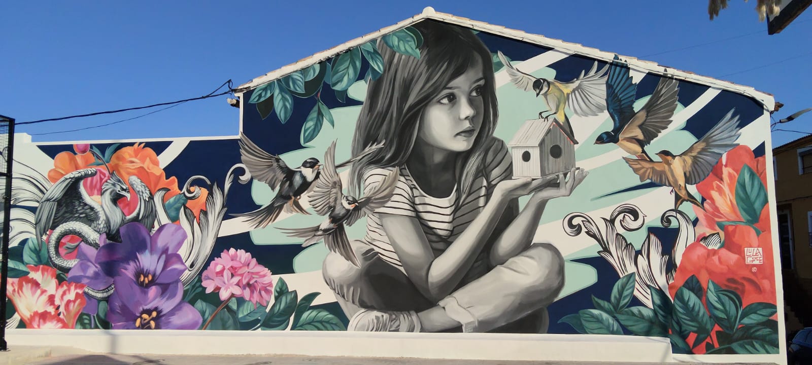 "Hogar" el mural que llena de esperanza al municipio de Letur "Hogar" el mural que llena de esperanza al municipio de Letur