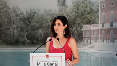 La presidenta de la Comunidad de Madrid, Isabel Díaz Ayuso, presenta la Milla Canal