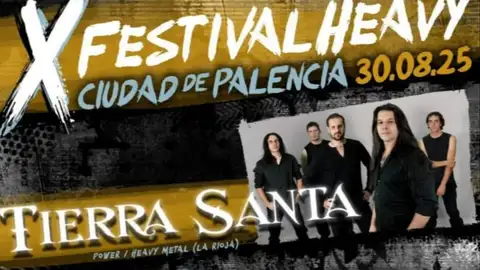 ‘Tierra Santa’, ‘Aphonnic’ y las bandas palentinas ‘Inferus’ y ‘Telón de Acero’ en el X Festival Heavy Ciudad de Palencia .