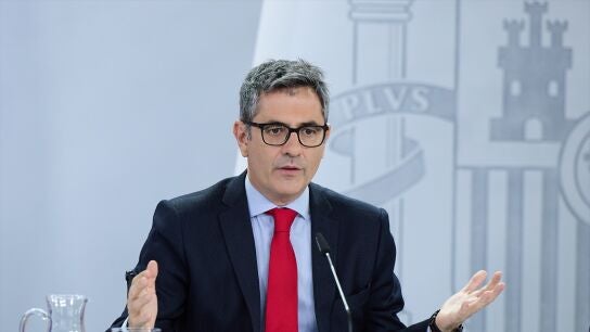 El ministro de Presidencia y Justicia, F&eacute;lix Bola&ntilde;os durante el Consejo de Ministros