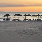 Hamacas en la playa de La Victoria