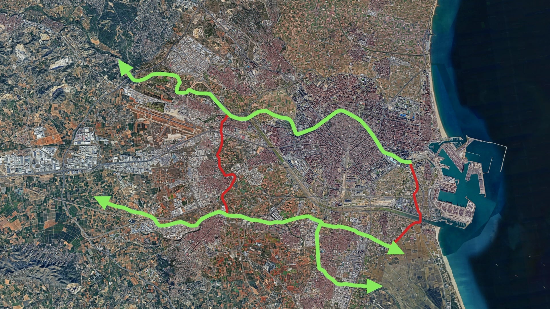 La Generalitat plantea un parque metropolitano inundable con dos corredores verdes La Generalitat plantea un parque metropolitano inundable con dos corredores verdes