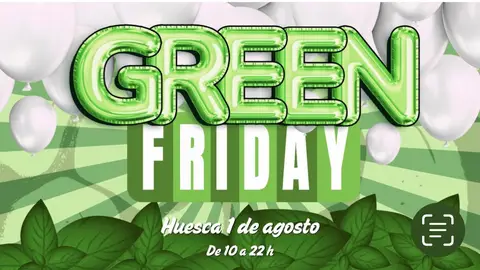 Más de 50 comercios se sumarán al Green Friday de Huesca el 1 de agosto Más de 50 comercios se sumarán al Green Friday de Huesca el 1 de agosto