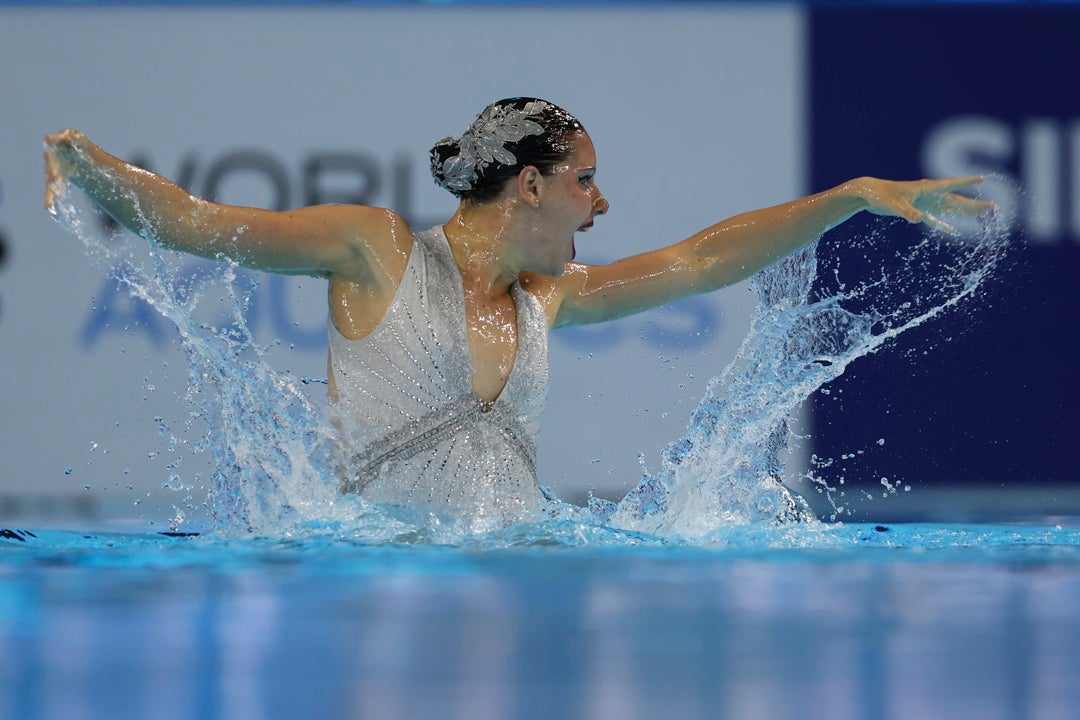 Iris Tió hace historia y da a España su primer oro mundial en solo libre de natación artística Iris Tió hace historia y da a España su primer oro mundial en solo libre de natación artística