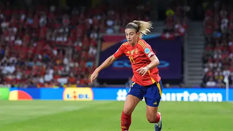 Alexia Putellas durante el Alemania - España de las semifinales de la Eurocopa femenina Alexia Putellas durante el Alemania - España de las semifinales de la Eurocopa femenina
