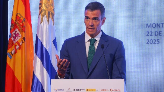 Pedro S&aacute;nchez en su comparecencia tras caer el decreto antiapag&oacute;n