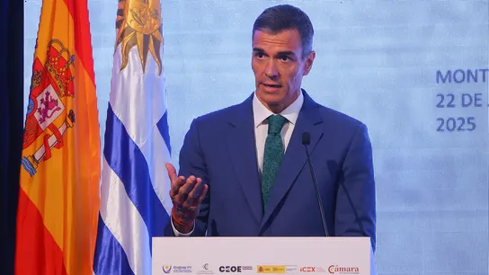 Pedro Sánchez en su comparecencia tras caer el decreto antiapagón Pedro Sánchez en su comparecencia tras caer el decreto antiapagón