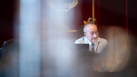 Francisco de la Torre presidiendo el pleno extraordinario