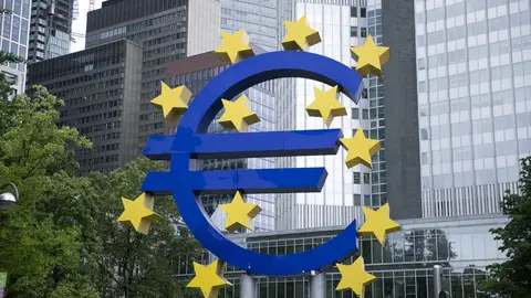 Imagen de archivo del símbolo del euro. Imagen de archivo del símbolo del euro.