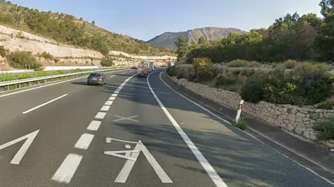 Pendiente de la A-7 en sentido Alcoy Pendiente de la A-7 en sentido Alcoy