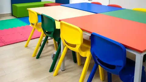 Clase en un colegio de Cantabria Clase en un colegio de Cantabria